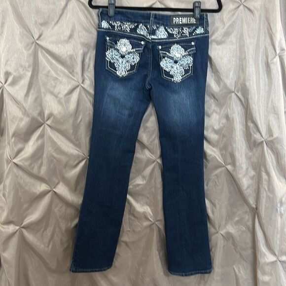 Premier by route 21 in stone and stud adorned jeans - Picture 6 of 12